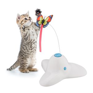 relaxdays Katzenspielzeug mit Schmetterling