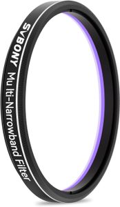 Svbony SV240 Multibandpass-Fotofilter, 2'' Teleskopfilter, NIR-Nahinfrarot-Lichtverschmutzungsfilter, Hohe Durchlässigkeit, für Nebula Galaxy Deep