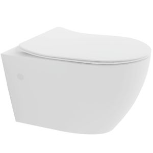 Alpenberger Wand Wc | Hänge Wc mit Soft-Close | Toilette mit WC-Sitz | Absenkautomatik & Nanobeschichtung