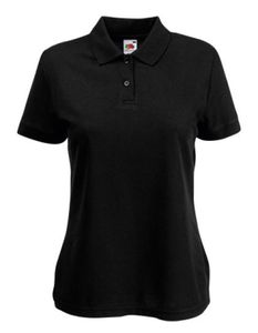 Lady-Fit 65/35 Damen Poloshirt - Farbe: Black - Größe: L
