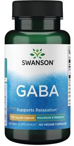 GABA  750 mg 60 vegetarische Kapseln Swanson Health Products