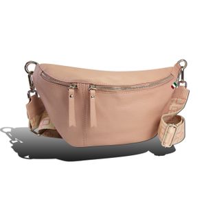 Florence Echtleder Gürteltasche Damen extra groß rosa Bauchtasche Jugend D2OTF821A