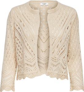 JDY Kurze 3/4 Struktur Strickjacke Häkelspitze Cardigan JDYSUN Größe: XXL JDY Kurze 3/4 Struktur Strickjacke Häkelspitze Cardigan JDYSUN Größe: XXL