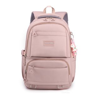 Školský batoh dámy, batoh cestovné školské tašky pre dospievajúce dievčatá ľahký denný batoh vodotesné Bookbag, ružová