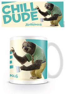 Zootropolis - Chill Dude Flash Zoomania Keramik Tasse - Größe Ø8,5 H9,5cm