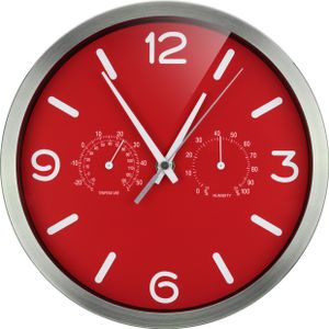 wanduhr MyTime 25 cm Aluminium rot