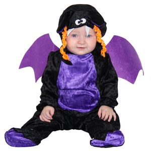 Baby Fledermaus Anzug schwarz Babykostüm Halloween , Größe:74/80