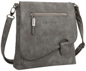 Bag Street Damentasche Umhängetasche Handtasche Schultertasche T0104 Grau