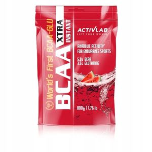 BCAA Xtra Instant Citrón 800g - Prášok na doplnenie potrebných živín pre športovcov s rozvetvenými aminokyselinami a citrónovou príchuťou.