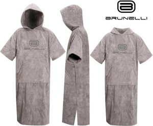 BRUNELLI Poncho Überzieher Bademantel Handtuch Schwimmen Kite Surfen 100% Baumwo