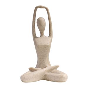 Skulptur Yoga Statue Kunstharz Abstrakte Figur Handwerk Dekoration Yoga Sport Figur Skulptur Geschenk für Freunde - Dehnübungen
