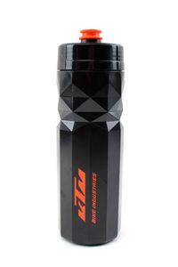 KTM Fahrrad Flasche schwarz, Trinkflasche 'Bottle Team 700', 700ml, auslaufsicher, BPA-frei
