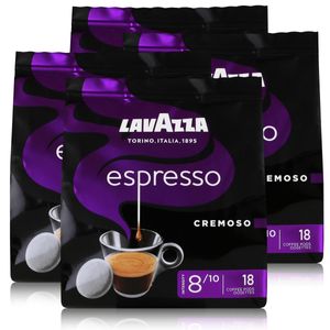 Lavazza Espresso Cremoso 18 Kaffeepads 125g (4er Pack)