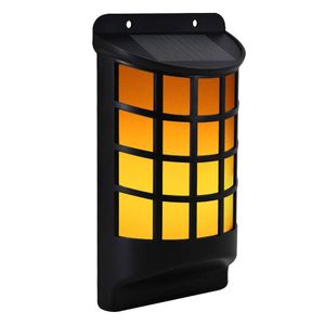 LED Solar Wandleuchte, schwarz, Landhaus Stil, H 18 cm