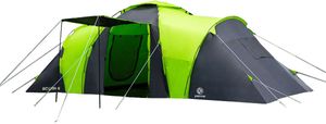 Campingzelt Peme Bojan 6 mit Tragetasche - Schnellaufbauzelt mit Innentaschen & Lampenhalter für 6 Personen Grün