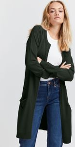 Pulz Jeans PZSARA Damen Lange Strickjacke Feinstrick Cardigan Longstrickjacke mit aufgesetzten Taschen Regular fit