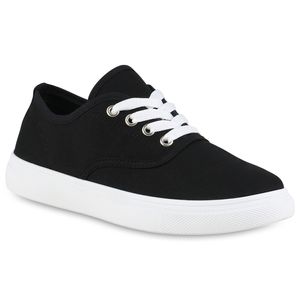 VAN HILL Damen Sneaker Low Schnürer Bequeme Stoff Schuhe 838962, Farbe: Schwarz Weiß, Größe: 41 VAN HILL Damen Sneaker Low Schnürer Bequeme Stoff Schuhe 838962, Farbe: Schwarz Weiß, Größe: 41