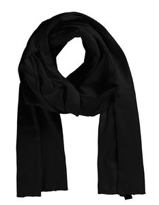 Neutrálny unisex šál O93010 Black Black 180 x 40 cm