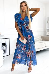 Numoco Geblümtes Kleid für Frauen Aria Blau Universal