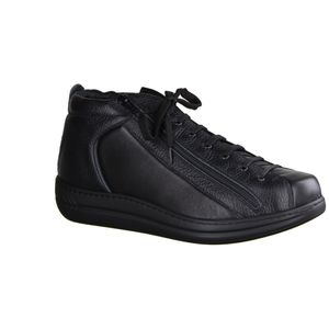 Liromed 650 Verbandschuh Herren, Halbschuh, Schwarz, Leder/Textil, NEU - Herrenschuhe Prophylaxe Diabetiker, Schwarz, leder/textil/stretch