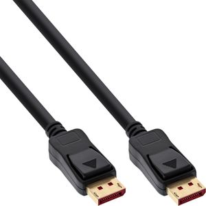 InLine® DisplayPort 1.4 kábel, 8K4K, čierny, pozlátené kontakty, 3 m