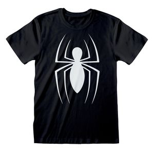Spider-Man - T-Shirt für Herren/Damen Uni HE300 (L) (Schwarz/Weiß)