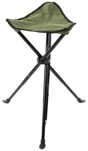 FoxOutdoor Klapphocker,Teleskop-Dreibein,oliv, Transporttasche