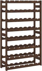 Prolenta Premium - Weinregal für 56 Flaschen Braun Massivholz Kiefer