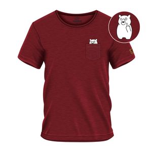 FORSBERG Fingarson T-Shirt mit Brusttasche, Farbe:rot, Größe:M
