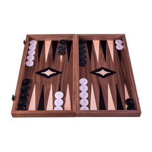 Walnuss Combo Schach - Dame - Backgammon Set - 48x26 cm - Luxus  Spitzenqualität