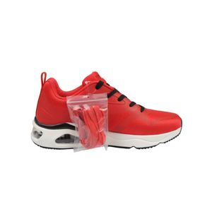 Skechers Herren Low Sneaker REVOLUTION-AIRY Rot Textil-Synthetik-Mix