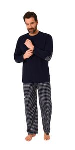Herren Schlafanzug Pyjama lang mit Flanell Hose - auch in Übergrößen - 222 101 10 851