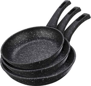 3er Bratpfannen Set Pfannenset 20/24/28 cm alle Herdarten Induktion Aluminium 3er Bratpfannen Set Pfannenset 20/24/28 cm alle Herdarten Induktion Aluminium