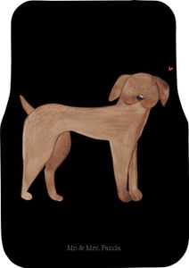Mr. & Mrs. Panda Fahrer Autofußmatte Hund Dogge - Schwarz - Geschenk, Hundebesitzer, Fußmatte Auto, Hunderasse, Hundeliebe, Hunde, süß, Great Dane, Deutsche Dogge, Herz