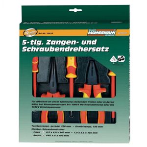 BRÜDER MANNESMANN VDE Zangen & Schraubendrehersatz 5teilig