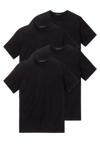 Schiesser Herren Unterhemd American T-Shirt Rundhals Doppelpack Box - 008150, Größe Herren:L, Farbe:schwarz