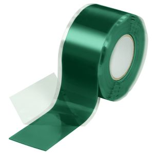 Poppstar 1x 3m selbstverschweißendes Silikonband, Silikon Tape Reparaturband, Isolierband und Dichtungsband (Wasser, Luft), 25mm breit, grün
