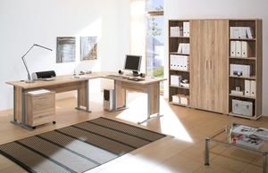 Office Line Home Office Komplettset 7-teilig Eiche Sonoma
