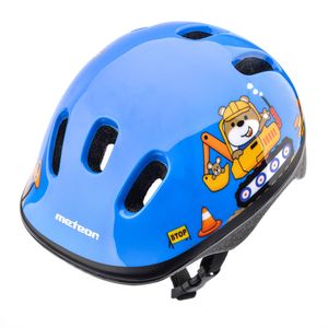 Meteor Schutzhelm, Kinderhelm, Fahrradhelm, Rollschuhe, KS06 Helm Kinderfahrradhelm Helm, größe  S 48-52 cm Teddy builder