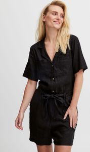 Pulz Jeans PZLUCA Damen Jumpsuit aus Leinenmix Overall Einteiler