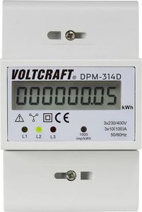 Miernik trójfazowy VOLTCRAFT cyfrowy 100 A zgodny z MID: Nie VOLTCRAFT (DPM-314D)