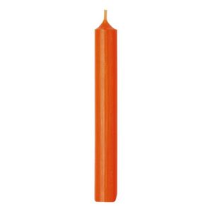Stabkerzen aus Paraffin, 180/22 mm, Orange, KERZENFARM HAHN, Brenndauer ca. 8h, 25 Stück pro Verpackung