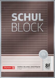 BRUNNEN Collegeblock Lineatur 8f rautiert DIN A4 rechts