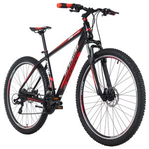 Mountainbike Hardtail 29'' Morzine schwarz-rot 53 cm Aluminiumrahmen