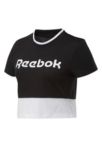 Reebok Te Linear Logo Crop Tee T-Shirt Schwarz FU2256