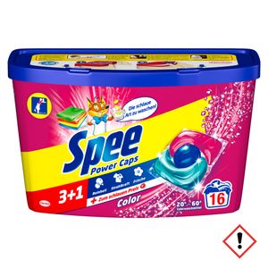 Spee Power Caps Color 3+1 Colorwaschmittel 16 Waschladungen Waschmittel Waschen