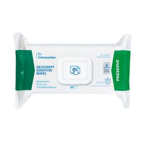 Dr. Schumacher Descosept Sensitive Wipes Desinfektionstücher | Packung (60 Tücher)