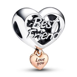 Pandora 782243C00 Strieborný prívesok Love You Best Friend Heart