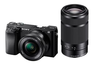 Sony Alpha 6100 Kit 16-50mm + 55-210mm (graphit, inkl. 2 Objektiven (16-50 mm + 55-210mm))