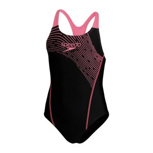 SPEEDO - eco medley logo medalisty bla/pin - Zwart-Multicolour